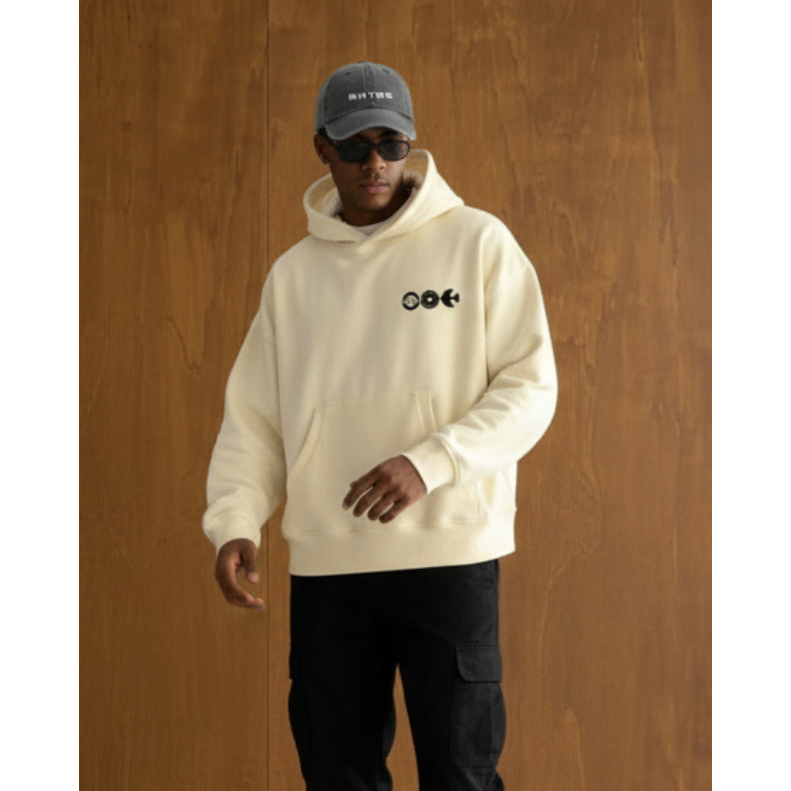 Sudadera con capucha - Crema - Colección RHYDE