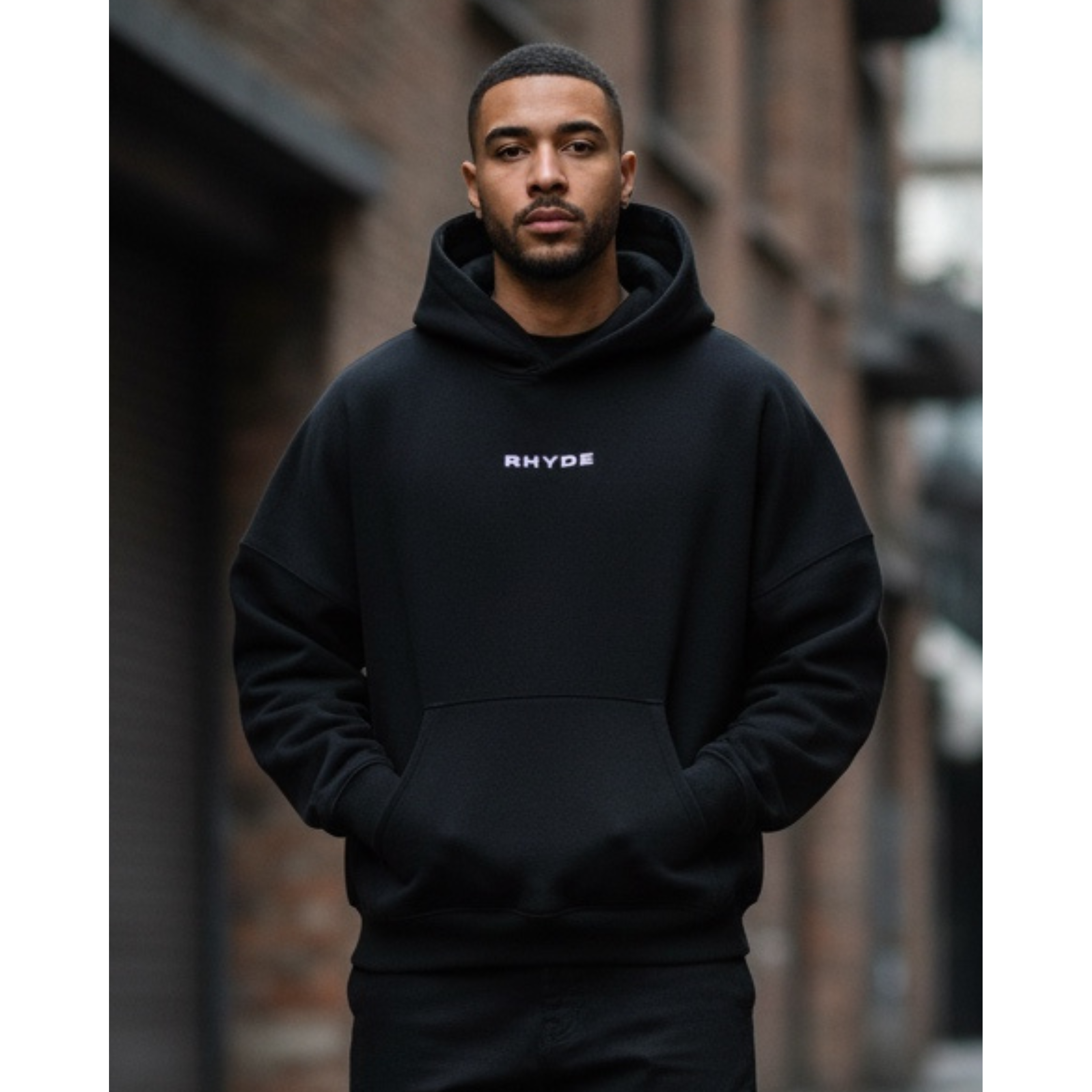 Sudadera con capucha - Negra - Colección RHYDE