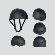 Black helmet for electric scooter