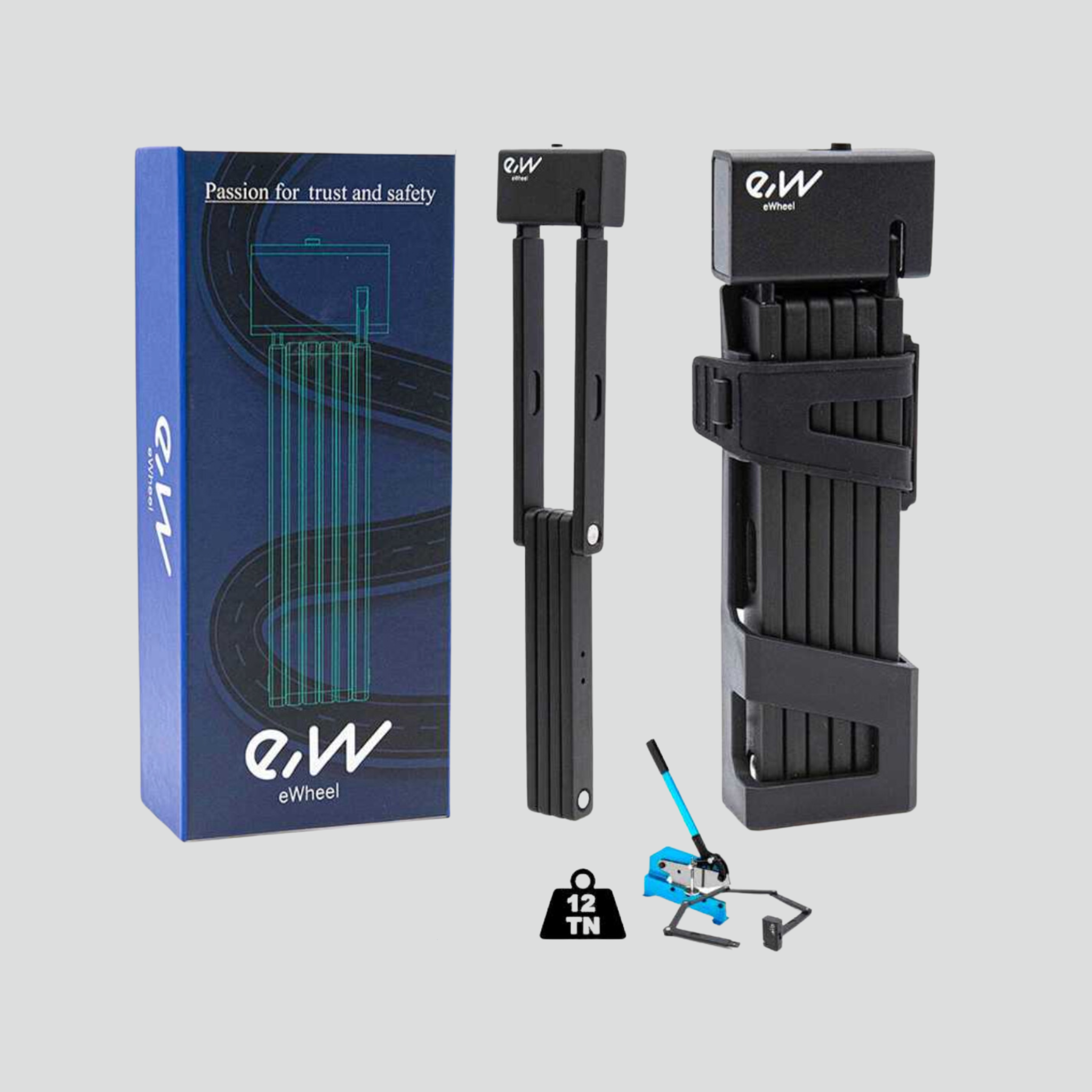 Resistan key lock for e-scooter and bycicles