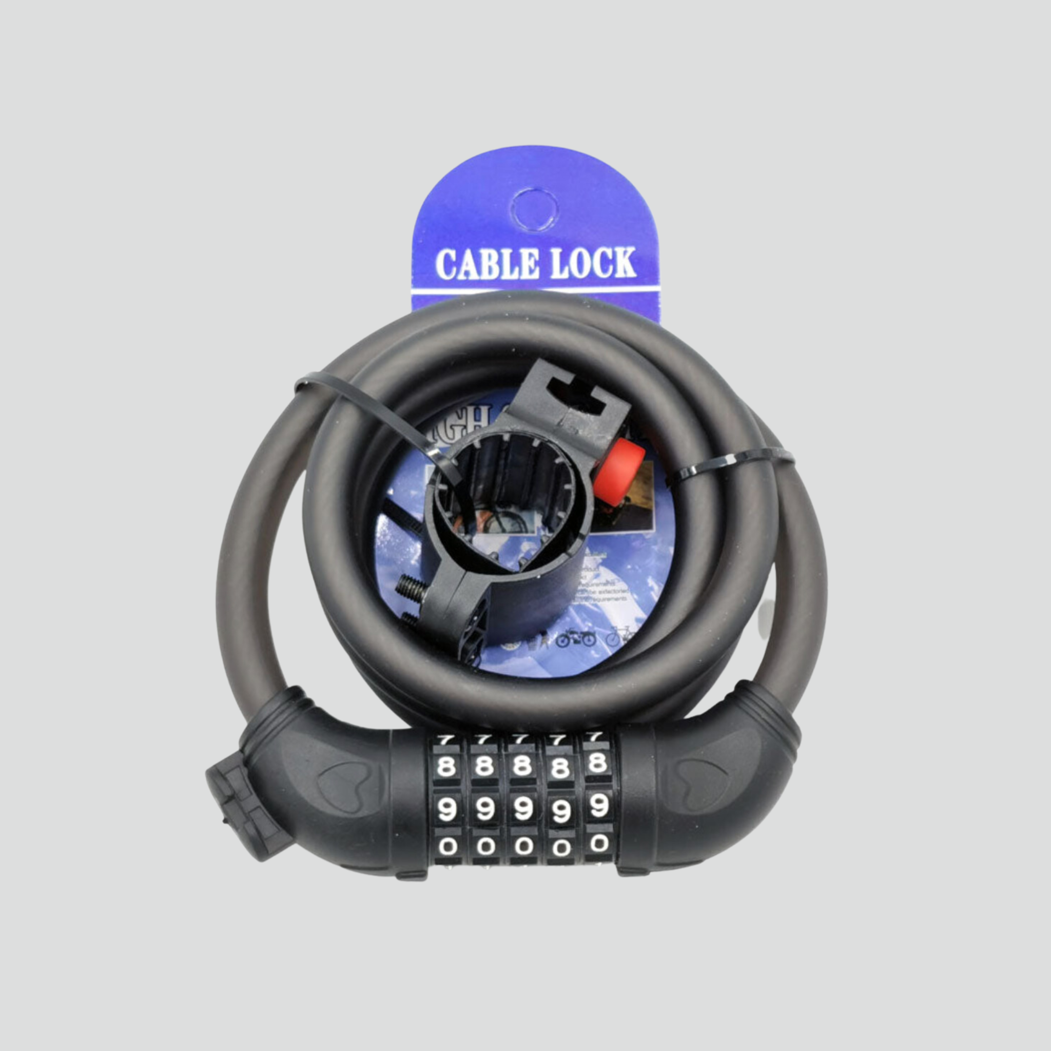 Password cable lock for electric scooters and bikes 